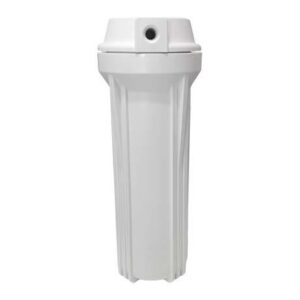 Carcaça Branca De 10" De Altura - Conexão De 1/2"